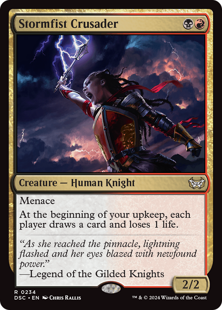 Stormfist Crusader (DSC-234) [Duskmourn: House of Horror Commander]