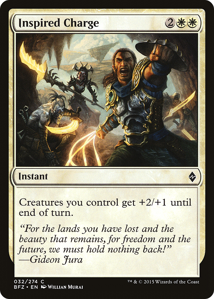 Inspired Charge (BFZ-032) [Battle for Zendikar]