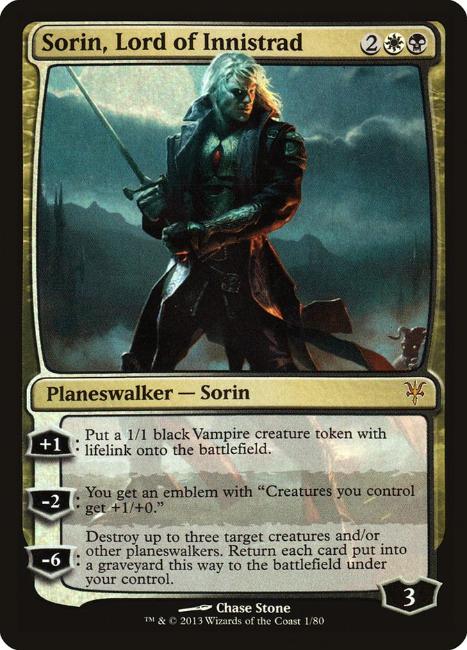 Sorin, Lord of Innistrad (DDK-001) [Duel Decks: Sorin vs. Tibalt] Foil