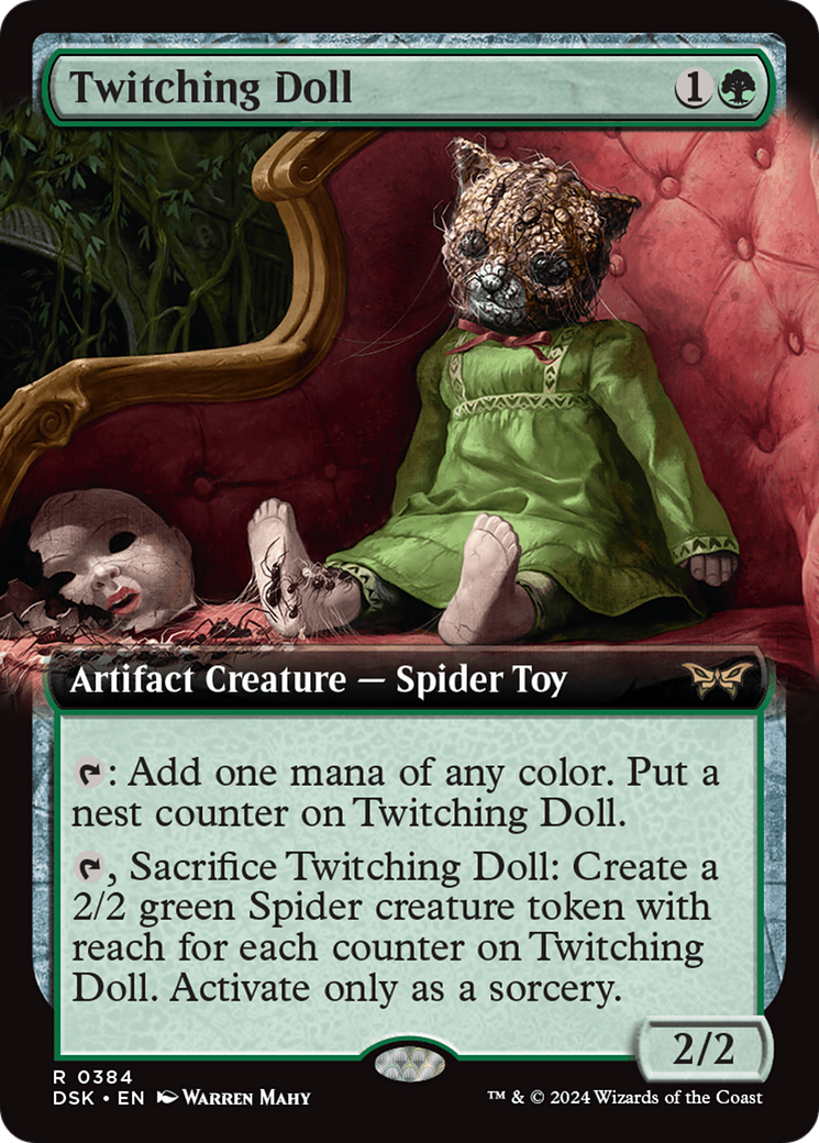 Twitching Doll (DSK-384) [Duskmourn: House of Horror]: (Extended Art)
