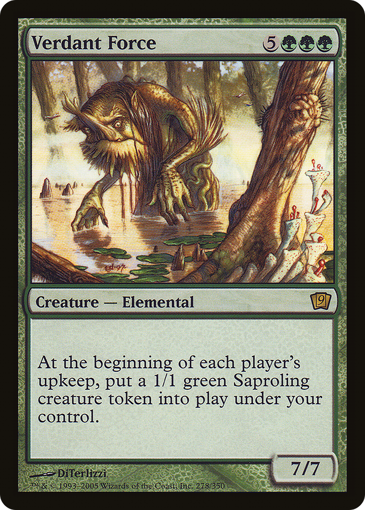 Verdant Force (9ED-278★) [9th Edition] Foil