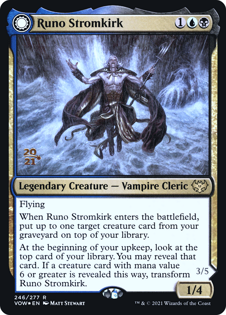 Runo Stromkirk (PRE-246) [Innistrad: Crimson Vow Promos] Foil