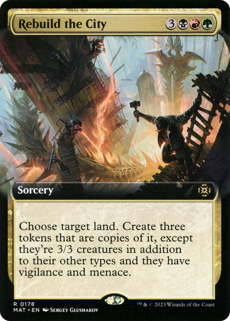Rebuild the City (Extended Art) (MAT-178) [March of the Machine: The Aftermath]