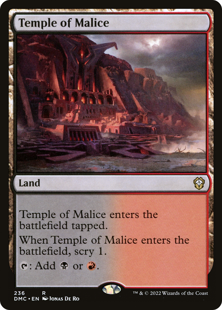 Temple of Malice (DMC-236) [Dominaria United Commander]