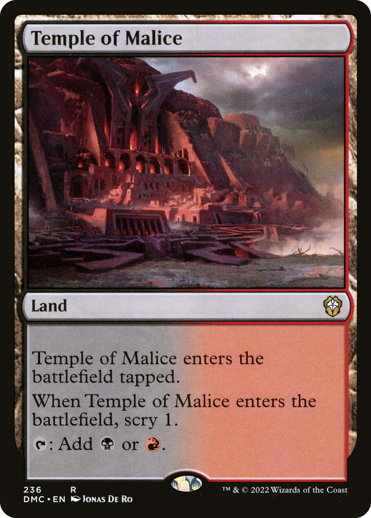 Temple of Malice (DMC-236) [Dominaria United Commander]