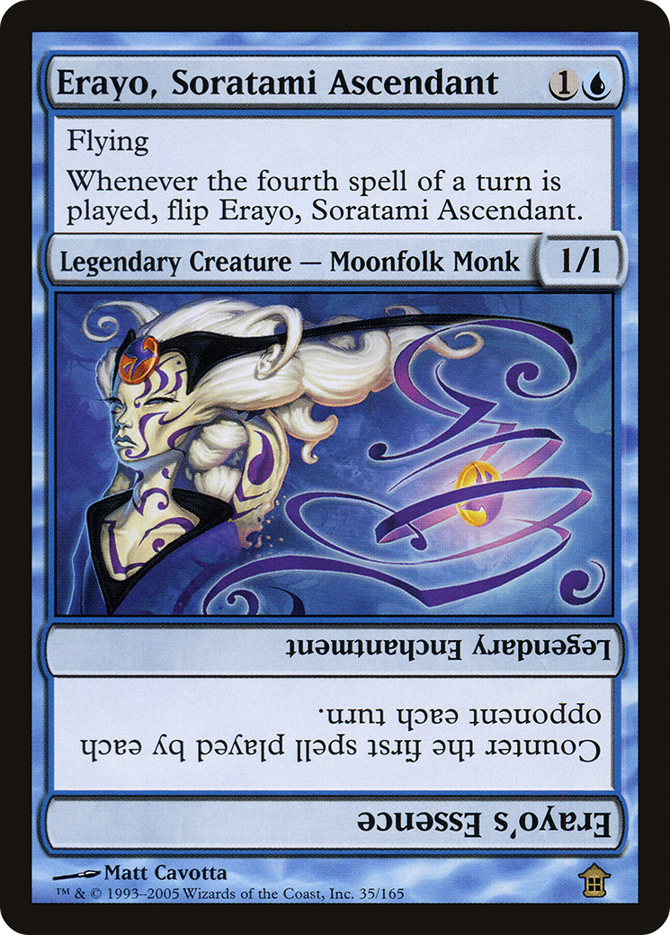 Erayo, Soratami Ascendant // Erayo's Essence (SOK-035) [Saviors of Kamigawa] Foil