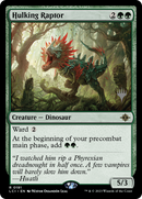 Hulking Raptor (PPLCI-191P) [The Lost Caverns of Ixalan Promos]