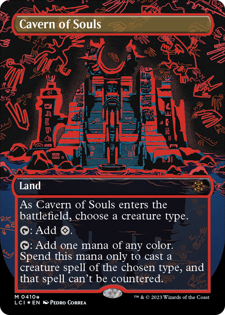 Cavern of Souls (LCI-410E) [The Lost Caverns of Ixalan] (Borderless) Foil