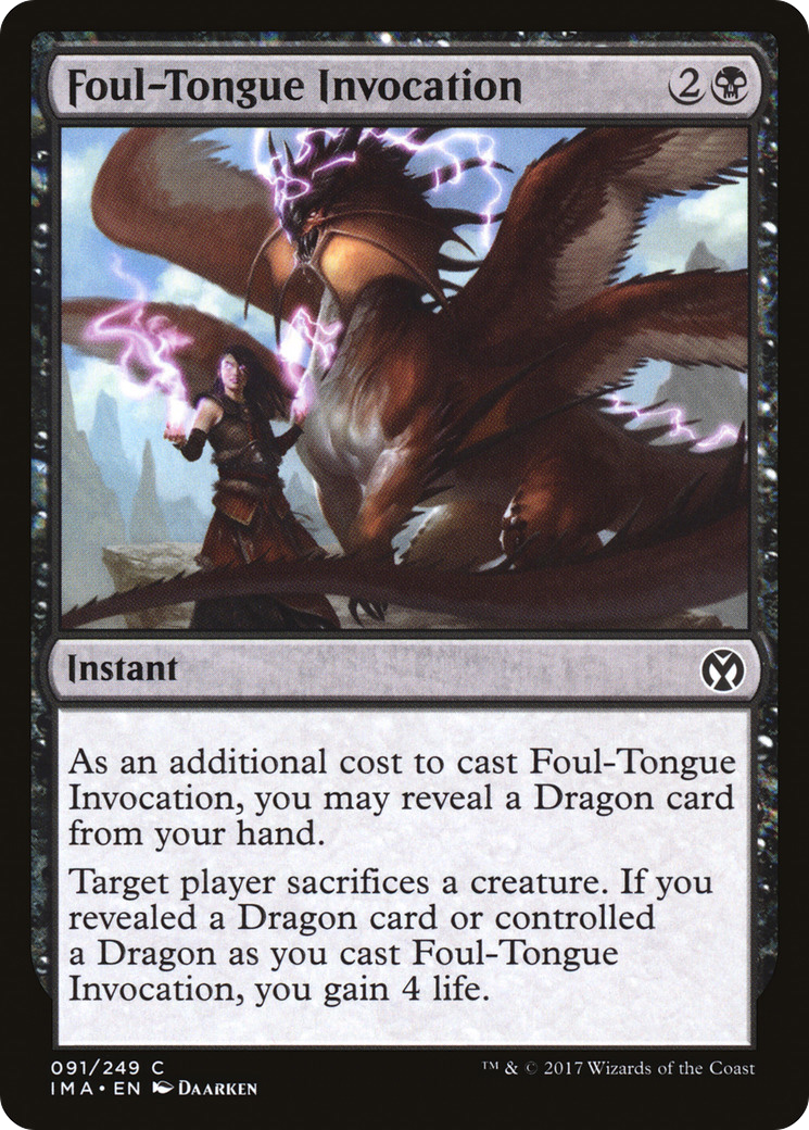 Foul-Tongue Invocation (IMA-091) [Iconic Masters]