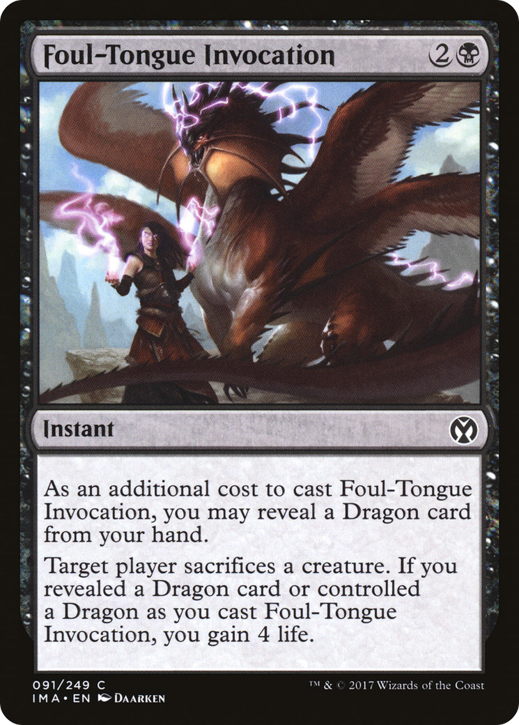 Foul-Tongue Invocation (IMA-091) [Iconic Masters]