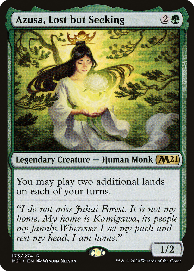 Azusa, Lost but Seeking (M21-173) [Core Set 2021] Foil