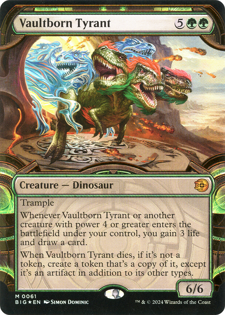 Vaultborn Tyrant (BIG-061) [The Big Score]: (Showcase) Foil