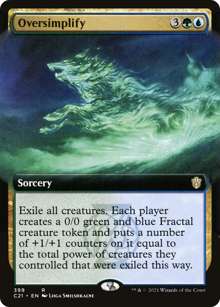 Oversimplify (Extended Art) (C21-399) [Commander 2021]