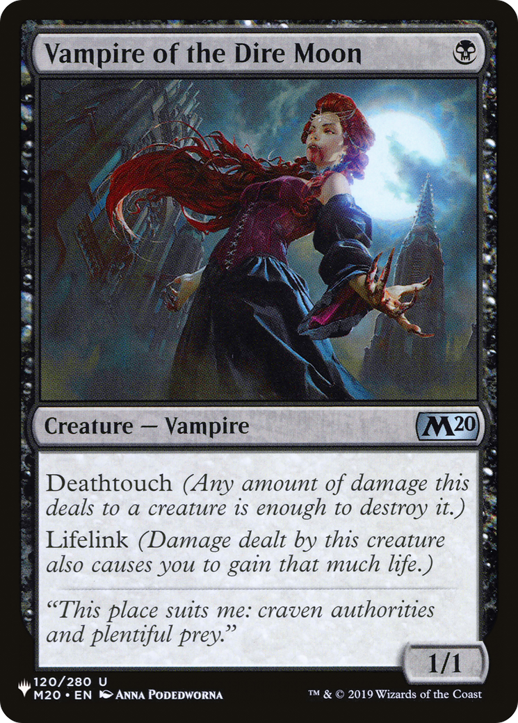 Vampire of the Dire Moon (LIST-M20-120) [The List]