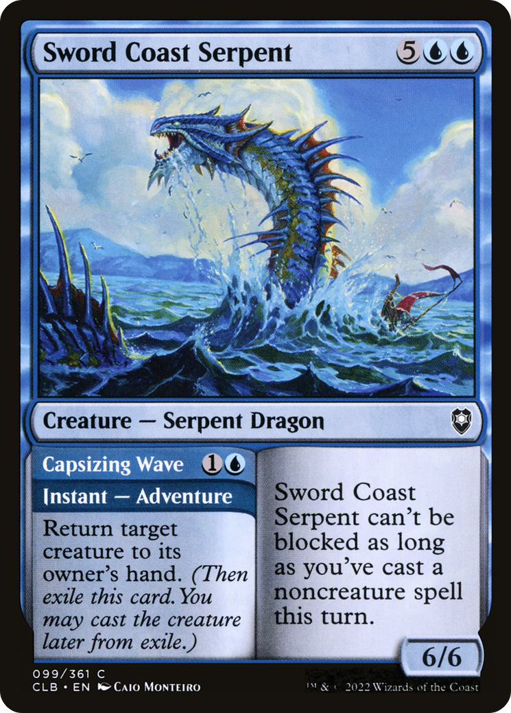 Sword Coast Serpent (CLB-099) [Commander Legends: Battle for Baldur's Gate]