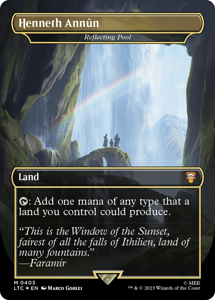 Henneth Annun - Reflecting Pool (Surge Foil) (LTC-403) [Tales of Middle-earth Commander] / Henneth Annûn (Borderless) Foil