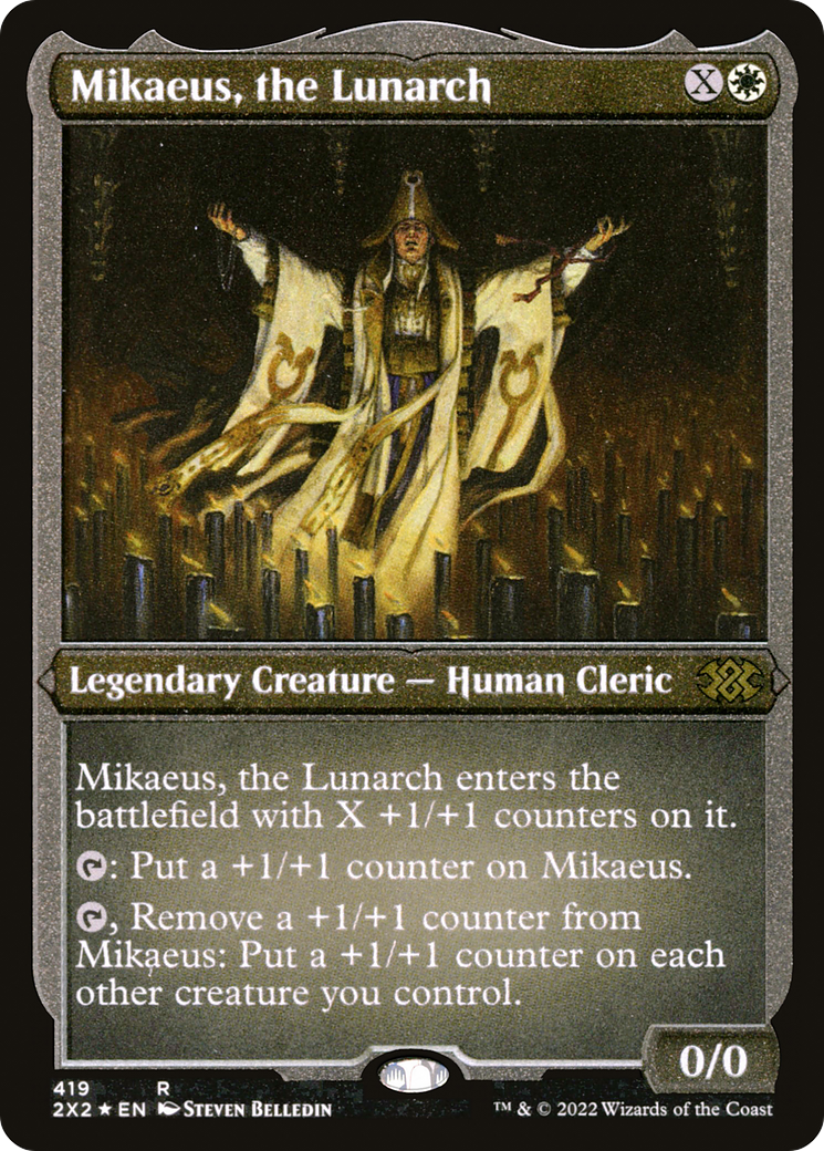 Mikaeus, the Lunarch (Foil Etched) (2X2-419) [Double Masters 2022] Foil