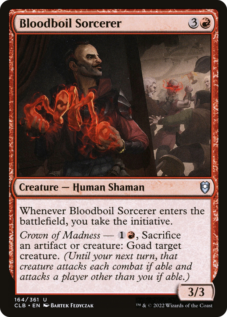 Bloodboil Sorcerer (CLB-164) [Commander Legends: Battle for Baldur's Gate] Foil
