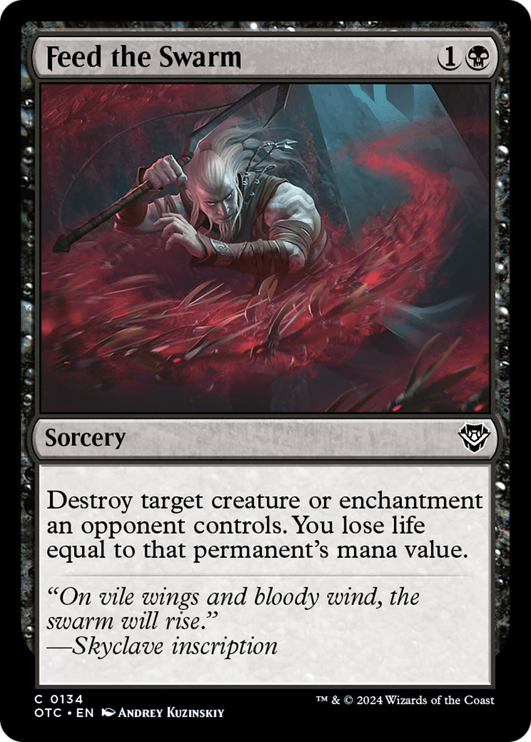 Feed the Swarm (OTC-134) [Outlaws of Thunder Junction Commander]