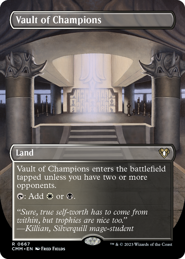 Vault of Champions (CMM-667) [Commander Masters] (Borderless) Foil