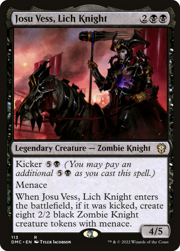 Josu Vess, Lich Knight (DMC-113) [Dominaria United Commander]