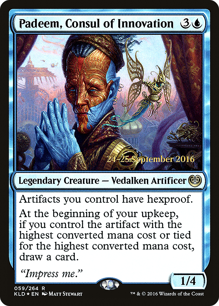 Padeem, Consul of Innovation (PRE-59S) [Kaladesh Promos] Foil