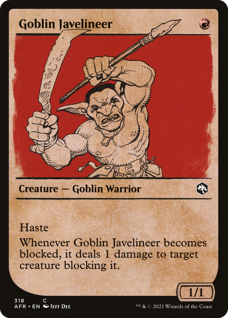 Goblin Javelineer (Showcase) (AFR-318) [Adventures in the Forgotten Realms] Foil