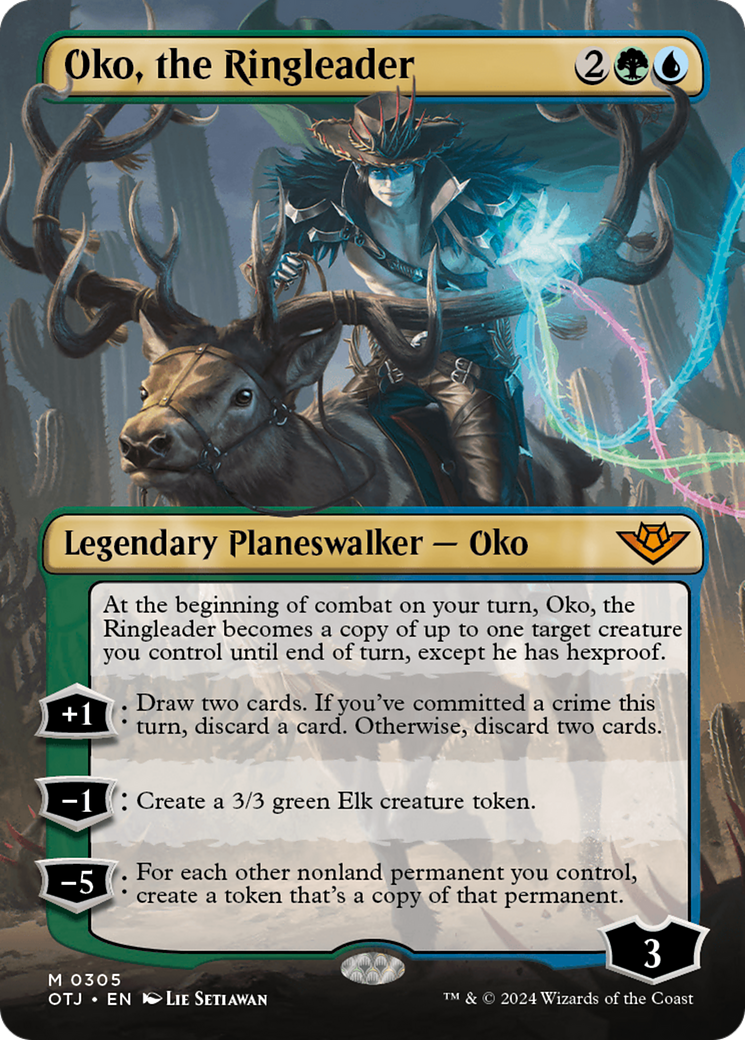 Oko, the Ringleader (OTJ-305) [Outlaws of Thunder Junction] (Borderless)