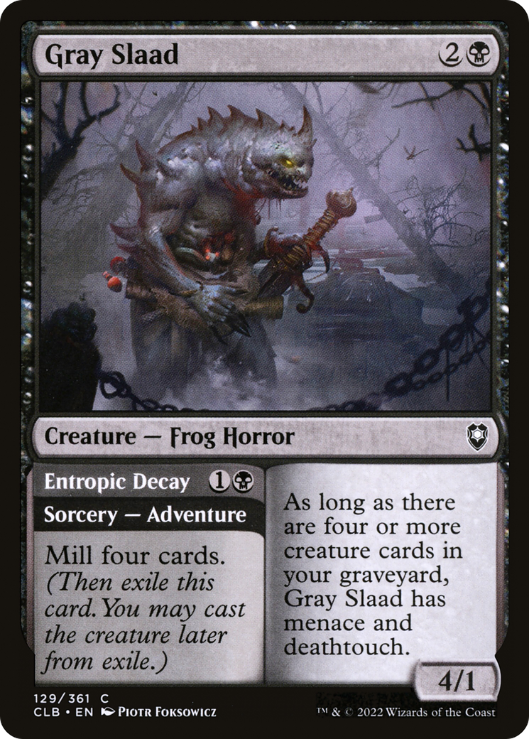 Gray Slaad (CLB-129) [Commander Legends: Battle for Baldur's Gate]