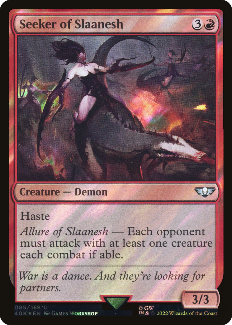 Seeker of Slaanesh (40K-85★) [Warhammer 40,000 Commander] Foil