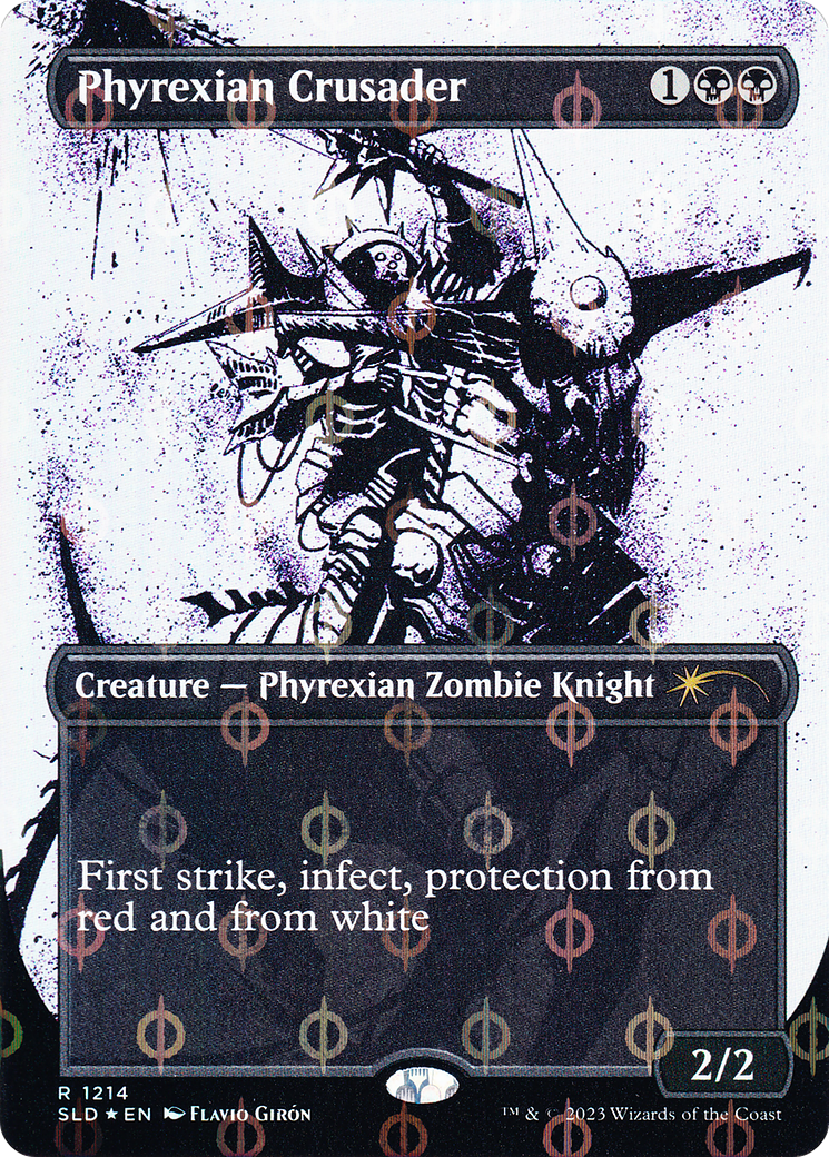 Phyrexian Crusader (SLD-1214) [Secret Lair Drop] (Borderless) Foil