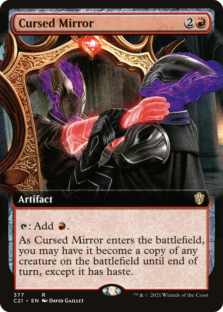 Cursed Mirror (Extended Art) (C21-377) [Commander 2021]