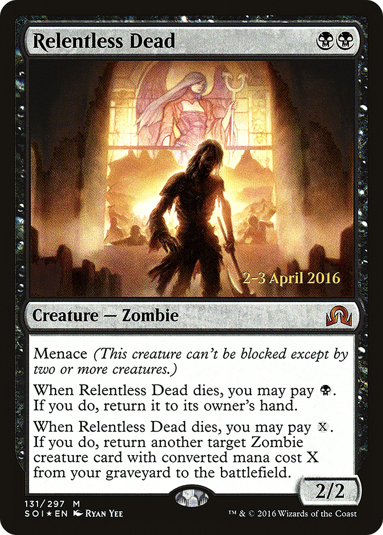 Relentless Dead (PRE-131S) [Shadows over Innistrad Promos] Foil