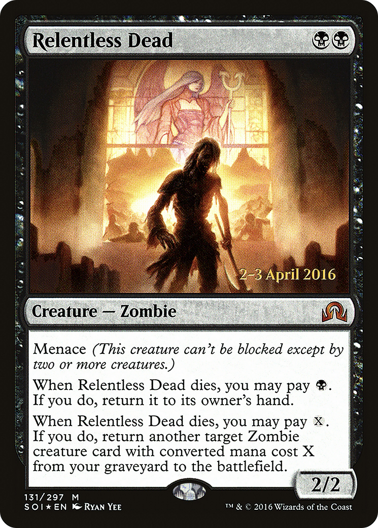 Relentless Dead (PRE-131S) [Shadows over Innistrad Promos] Foil
