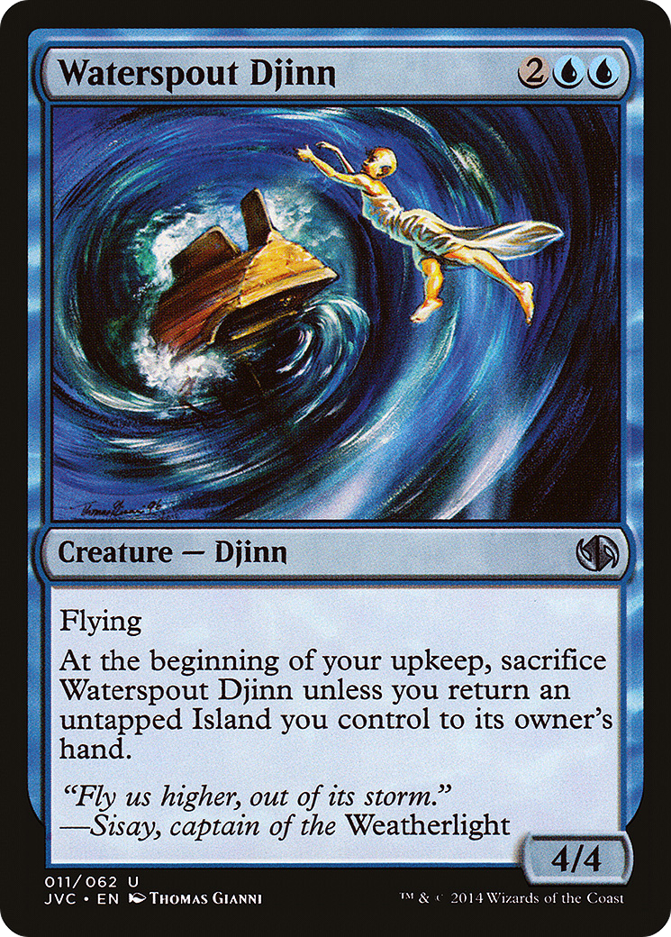 Waterspout Djinn (DD3-011) [Duel Decks Anthology: Jace vs. Chandra]