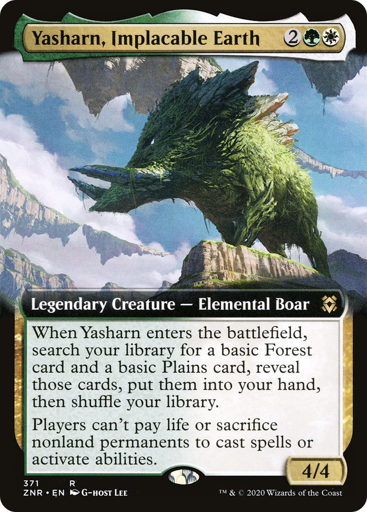 Yasharn, Implacable Earth (Extended Art) (ZNR-371) [Zendikar Rising]