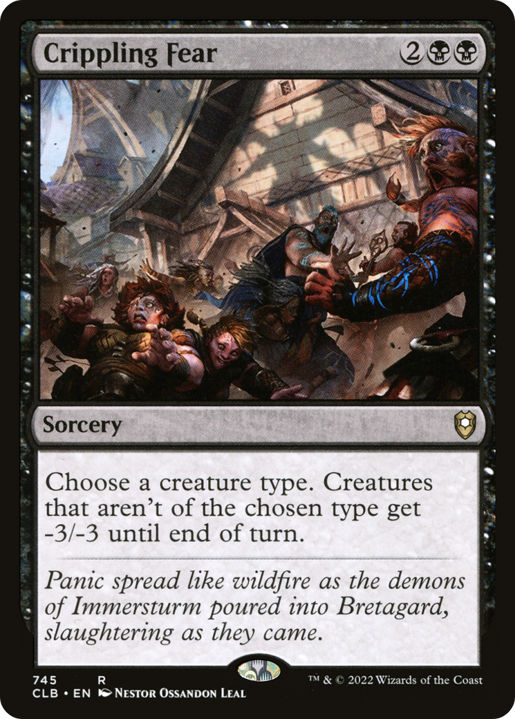 Crippling Fear (CLB-745) [Commander Legends: Battle for Baldur's Gate]