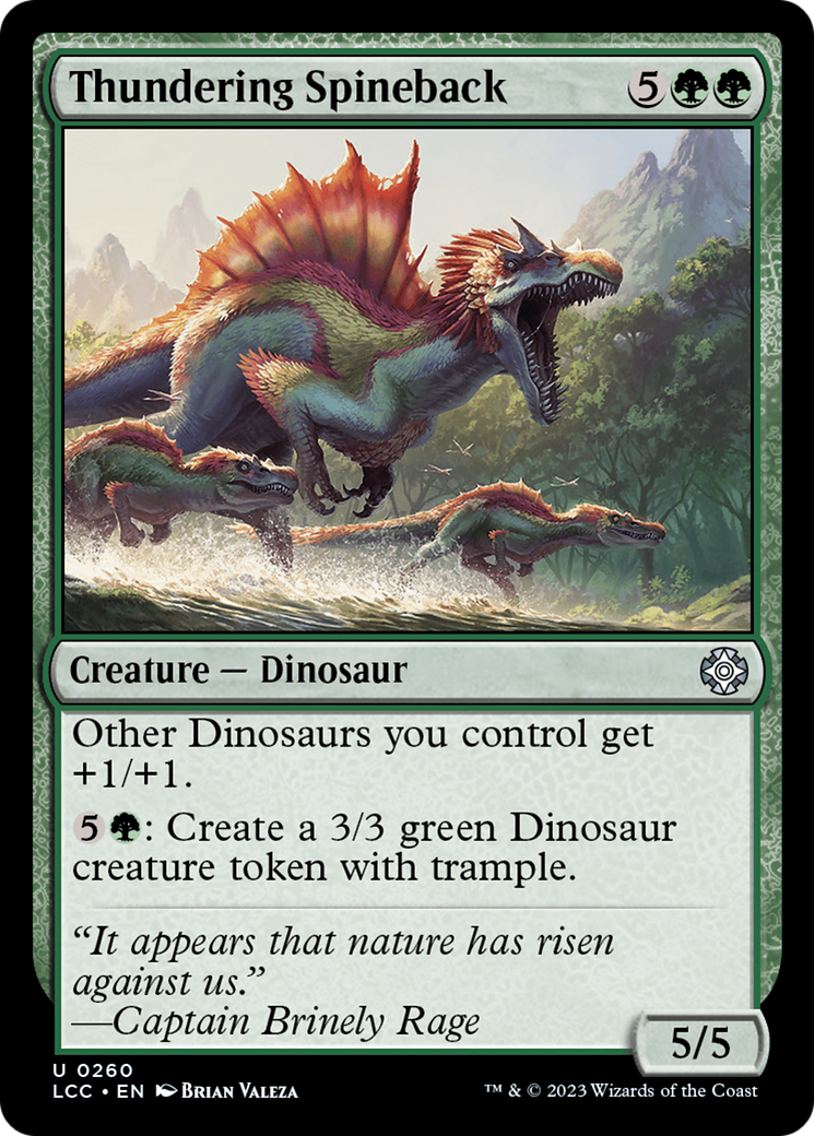 Thundering Spineback (LCC-260) [The Lost Caverns of Ixalan Commander]