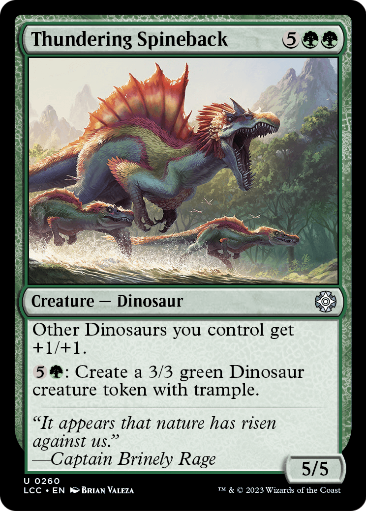 Thundering Spineback (LCC-260) [The Lost Caverns of Ixalan Commander]