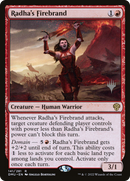 Radha's Firebrand (PPDMU-141P) [Dominaria United Promos] Foil