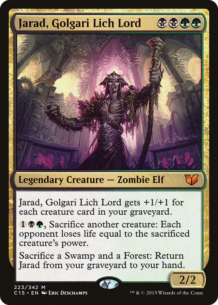 Jarad, Golgari Lich Lord (C15-223) [Commander 2015]