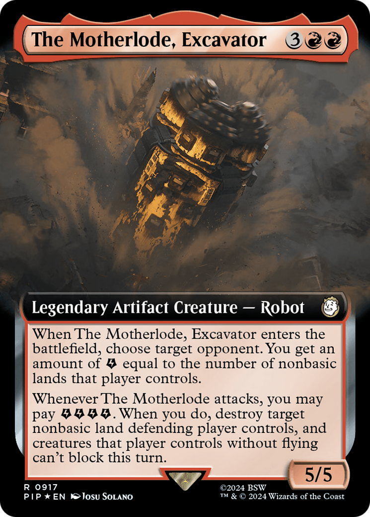 The Motherlode, Excavator (PIP-917) [Fallout]: (Extended Art) Foil