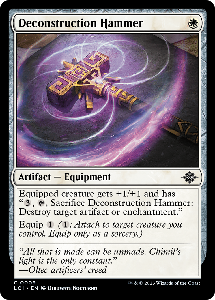 Deconstruction Hammer (LCI-009) [The Lost Caverns of Ixalan] Foil