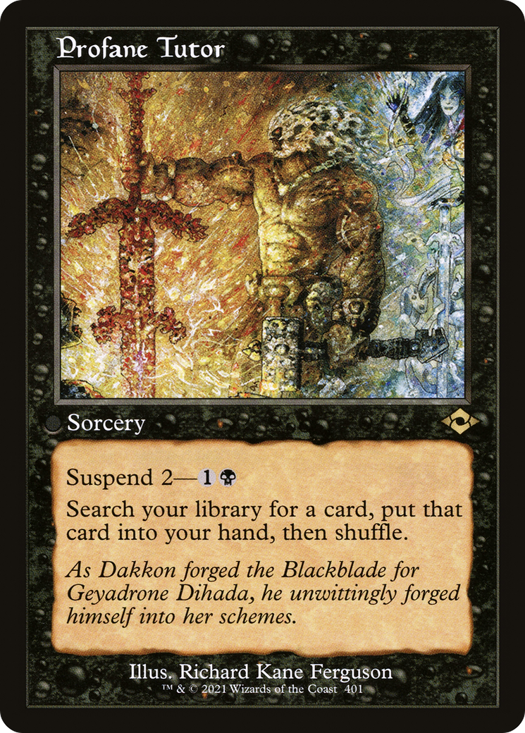 Profane Tutor (Retro Frame) (MH2-401) [Modern Horizons 2] Foil