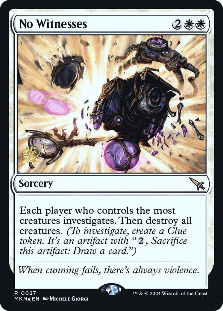 No Witnesses (PRE-27S) [Murders at Karlov Manor Promos] Foil