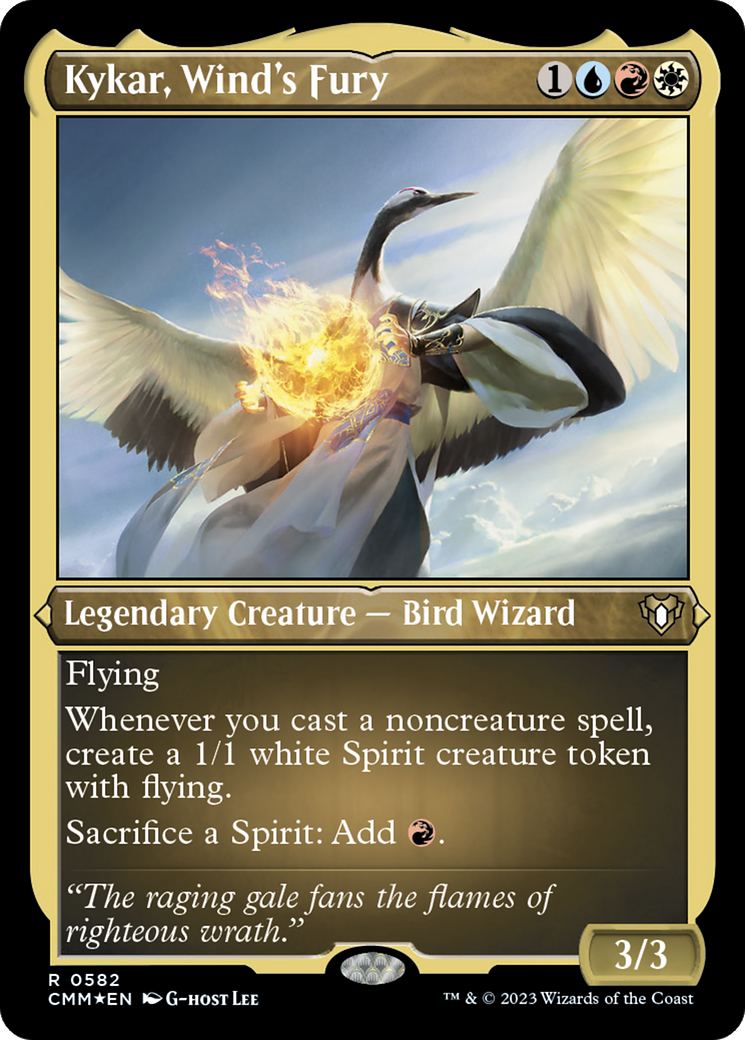 Kykar, Wind's Fury (CMM-582) [Commander Masters] Etched Foil