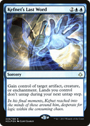 Kefnet's Last Word (PRE-39S) [Hour of Devastation Promos] Foil