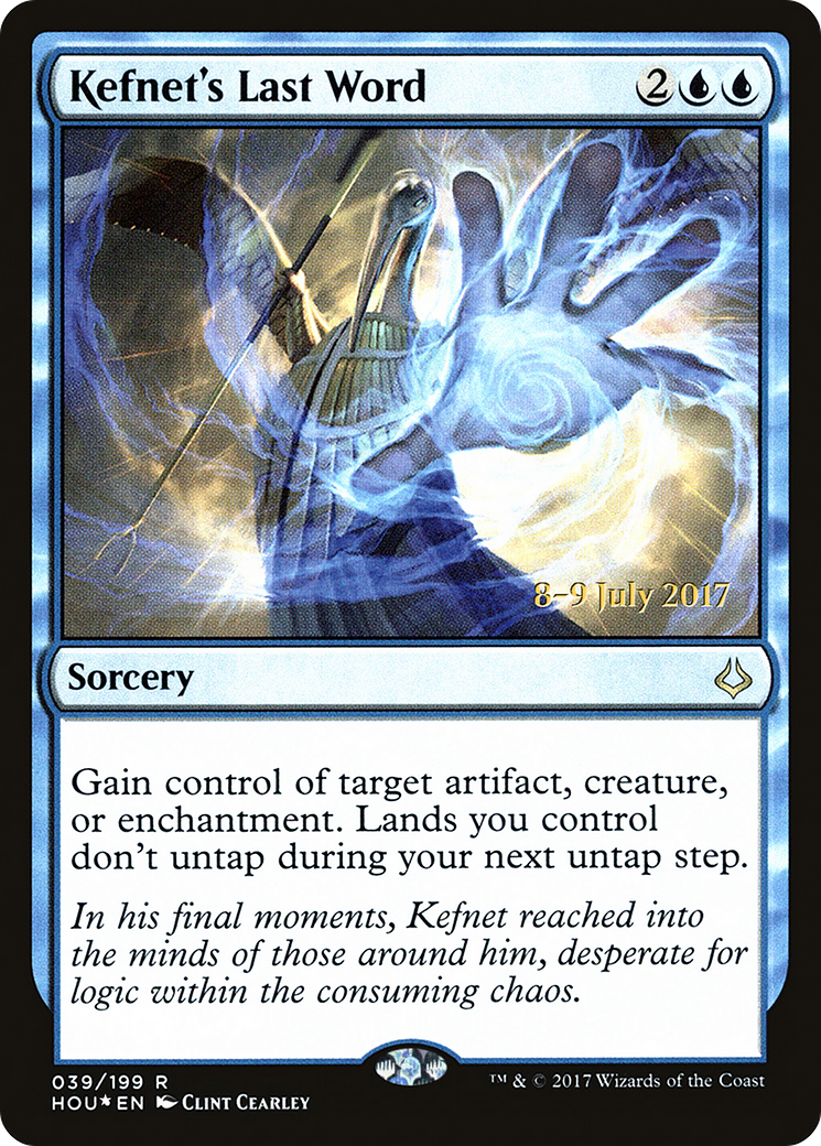 Kefnet's Last Word (PRE-39S) [Hour of Devastation Promos] Foil