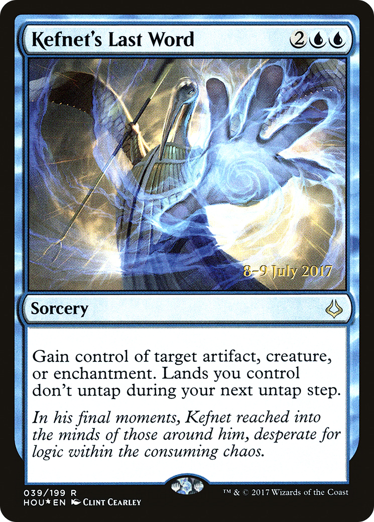Kefnet's Last Word (PRE-39S) [Hour of Devastation Promos] Foil