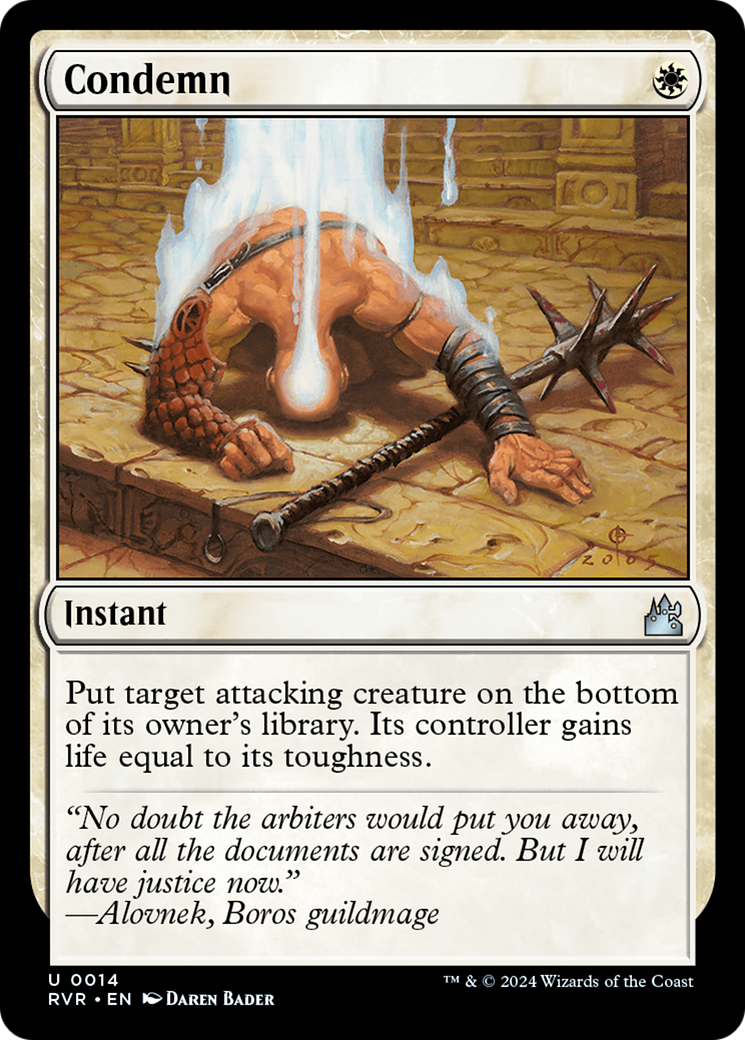 Condemn (RVR-014) [Ravnica Remastered]